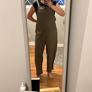 Army green overalls